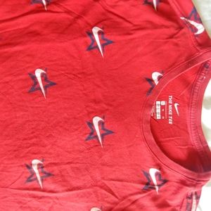 Red Nike t-shirt